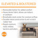 K&H Pet Products Original Bolster Pet Cot Elevated Pet Bed - PCGC - Chocolate/Black - Medium - 15