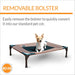 K&H Pet Products Original Bolster Pet Cot Elevated Pet Bed - PCGC - Chocolate/Black - Medium - 12