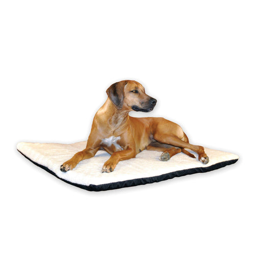 K&H Pet Products Ortho Thermo - Bed Heated Dog Bed, Fleece - PCGQ - White - XLarge - 1
