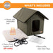K&H Pet Products Outdoor Heated Kitty House Cat Shelter - PCV3 - Red - 19" x 22" x 17" - 13