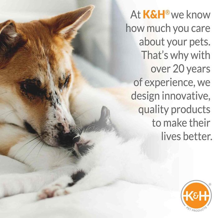 K&H Pet Products - Portable Pet Console Booster Dog Car Seat, Light Gray - PCGU - Gray - 10" X 15" X 9.5" - 6