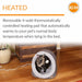 K&H Pet Products Thermo - Pet Cave Heated Cat Bed – Plush Cat Cave & Tunnel for Cats and Small Dogs - PCVG - Grey - 17" x 15" x 13" - 5