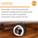 K&H Pet Products Thermo - Pet Cave Heated Cat Bed – Plush Cat Cave & Tunnel for Cats and Small Dogs - PCVH - Blue - 17" x 15" x 13" - 12