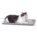K&H Thermo - Kitty Heated Cat Bed – Energy - Efficient, MET Certified Indoor Cat Warming Mat - PCUK - Grey - 12.5" x 25" - 12