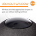 K&H Thermo - Lookout Pod Heated Cat Bed – Indoor Heated Cat Cave with Window, Removable Cushion, Cozy & Energy - Efficient - PCVE - Grey - 22"D - 3