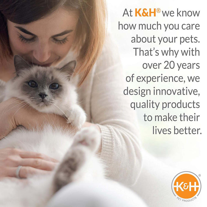 K&H Thermo Mod Heated Outdoor Cat House – Insulated, Waterproof Kitty Shelter for Feral & Outdoor Cats - PCUW - Brown - 21" x 14" x 13" - 8