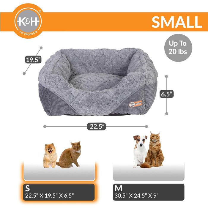 K&H Thermo - Pet Lounge Sleeper Heated Cat & Small Dog Bed – Plush, Non - Slip, Machine Washable Indoor Pet Bed - Jeffers - Home Goods & Gifts > Seasonal Holiday Decor