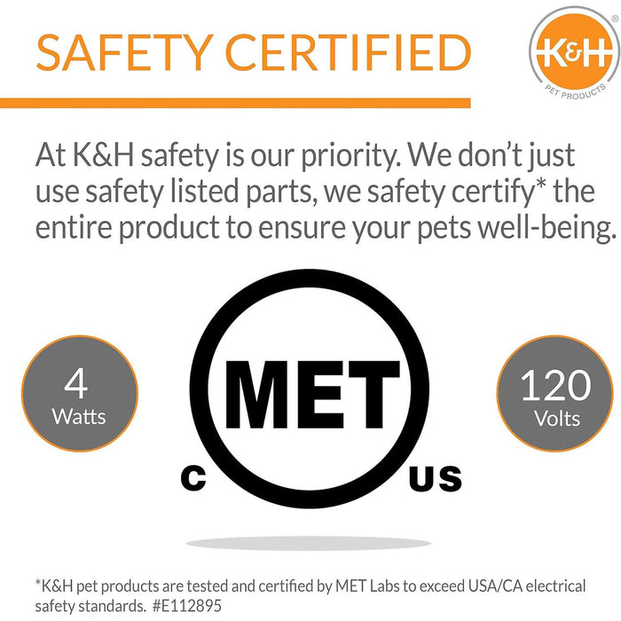 K&H Thermo - Pet Nest Heated Cat Bed – Soft Plush Indoor Cat Cave for Cats and Small Dogs, Machine Washable - Jeffers - Home Goods & Gifts > Seasonal Holiday Decor