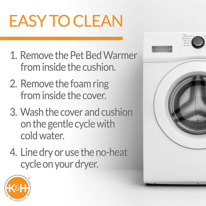 K&H Thermo - Pet Nest Heated Cat Bed – Soft Plush Indoor Cat Cave for Cats and Small Dogs, Machine Washable - Jeffers - Home Goods & Gifts > Seasonal Holiday Decor