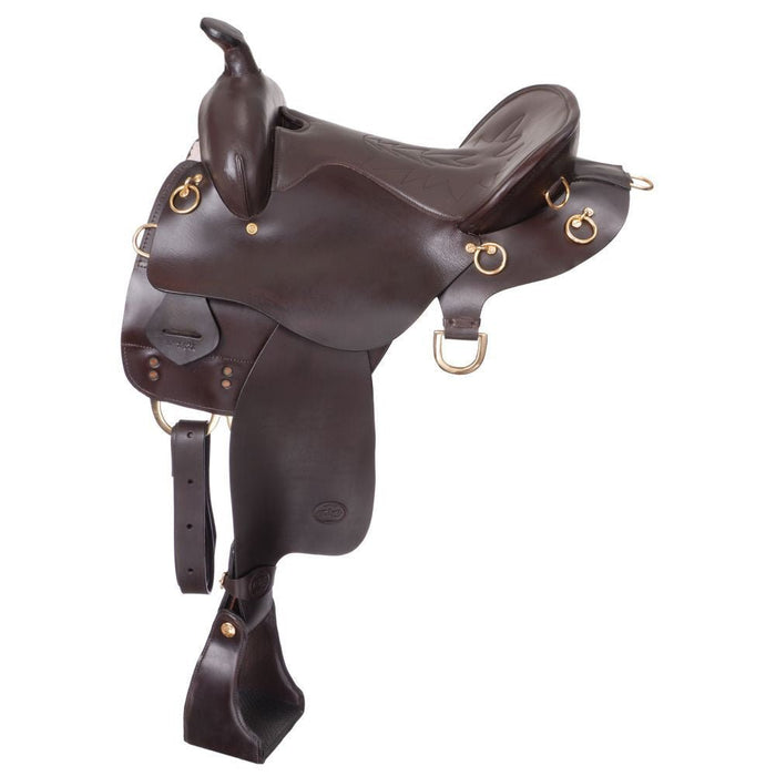 King Series Trekker Endurance Saddle with Horn - JTI5U - Brown - 15" - 2