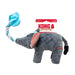 KONG Bendeez™ Plush Dog Toy with Flexible Rope Core & Squeaker - K9ADB - Elephant - Large - 1 ct - 2