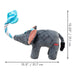KONG Bendeez™ Plush Dog Toy with Flexible Rope Core & Squeaker - K9ADB - Elephant - Large - 1 ct - 3