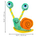 KONG Bendeez™ Plush Dog Toy with Flexible Rope Core & Squeaker - K9ADD - Snail - Large - 1 ct - 24