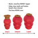 KONG Corkz Lickable Toppers for Dogs – Chicken Flavor, Fits Small, Medium & Large KONGs - K9ADE - Savory - 8 oz - 1 ct - 4