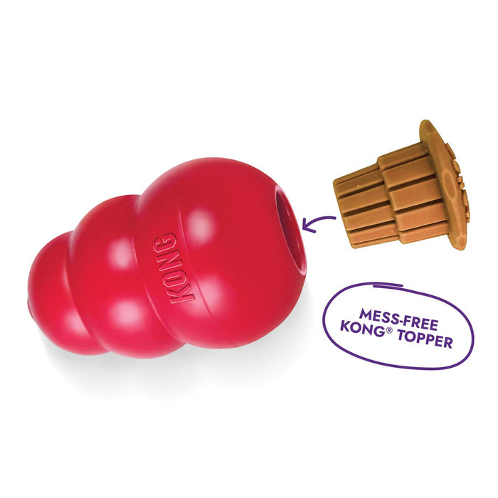 KONG Corkz Lickable Toppers for Dogs – Chicken Flavor, Fits Small, Medium & Large KONGs - K9ADE - Savory - 8 oz - 1 ct - 3