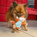 KONG Floppy Knots Plush Dog Toy with Internal Rope & Squeaker - K9ABY - Fox - Small/Medium - 1 ct - 5