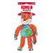 KONG Floppy Knots Plush Dog Toy with Internal Rope & Squeaker - K9ABY - Fox - Small/Medium - 1 ct - 2