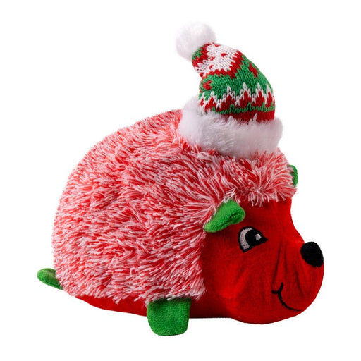KONG Holiday Comfort Plus HedgeHug Dog Toy with Squeaker, Assorted Colors - K9AAM - Medium - Assorted - 1 ct - 1