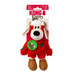 KONG Holiday Plush Wild Knots Bear Dog Toy, Assorted Colors - K9ABF - Md/Lg - Assorted - 1 ct - 15