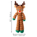 KONG Holiday Shakers™ Crumples Dog Toy, Reindeer, XL - K9AAX - Brown - XL - 1 ct - 4