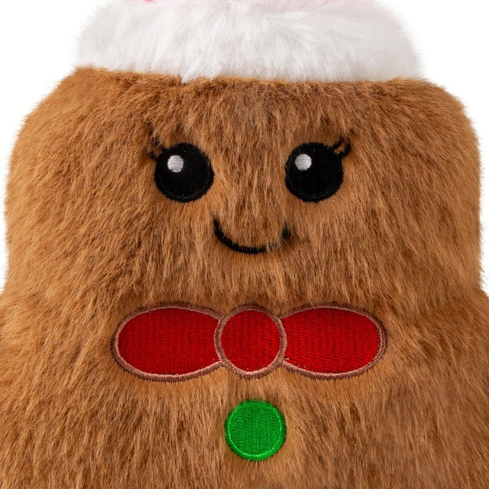 Kong Holiday Snuzzles Plush Gingerbread Doy Toy, Squeaks & Crinkles - K9AAZ - Medium - Brown - 1 ct - 3