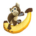 KONG Pull - A - Partz™ 2 - in - 1 Squeaky Plush Dog Toy - K9ACY - Monkey - Medium - 1 ct - 4