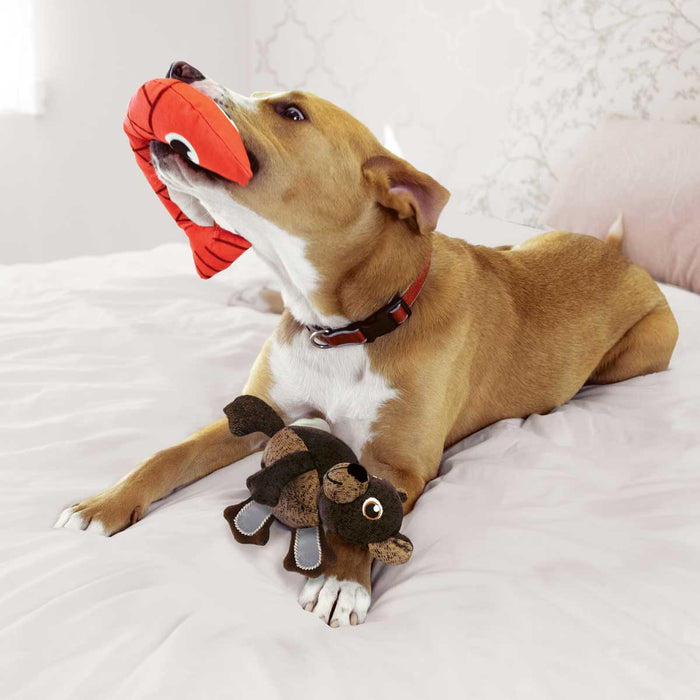 KONG Pull - A - Partz™ 2 - in - 1 Squeaky Plush Dog Toy - K9AD1 - Bear - Medium - 1 ct - 13