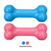 KONG Puppy Goodie Bone Treat Dispensing Dog Chew Toy – Soft Rubber Teething Toy for Puppies - K9ADF - Assorted Pink or Blue - Medium - 1 ct - 2