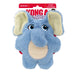 KONG Snuzzles Kiddos Plush Small Dog Toy with Squeaker & Crinkle - K9ACG - Blue Elephant - Small - 1 ct - 5