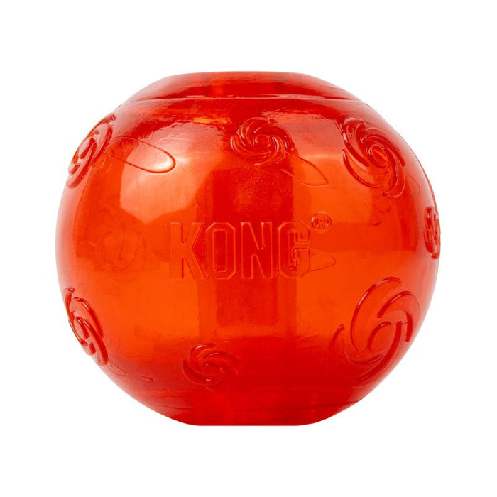 KONG Squeezz® Holiday Dog Toys – Fun Fetch & Chew Toys, Assorted Colors - K9ABA - Ball - Large - 1 ct - 2