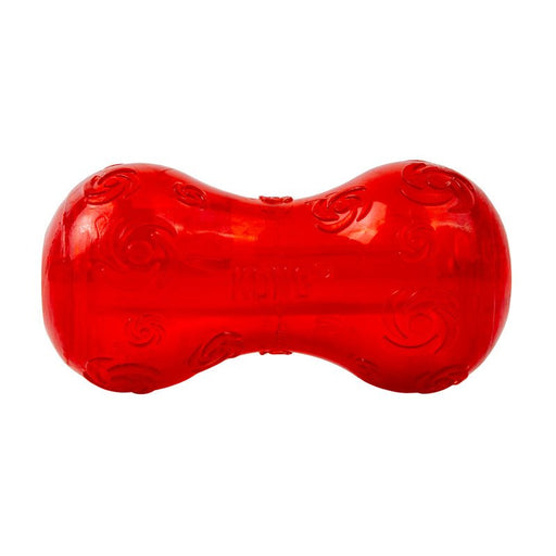 KONG Squeezz® Holiday Dog Toys – Fun Fetch & Chew Toys, Assorted Colors - K9ABC - Dumbbell - Small - 1 ct - 18