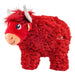 KONG Toughz Squeaky Plush Dog Toy – Medium, Durable & Soft - K9ABR - Highland Cow - Medium - 1 ct - 12