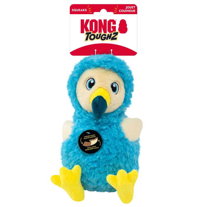 KONG Toughz Squeaky Plush Dog Toy – Medium, Durable & Soft - K9ABS - Dodo Bird - Medium - 1 ct - 15