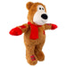 KONG XL Holiday Plush Wild Knots Bear Dog Toy, Assorted Colors - Plush & Rope Toy for Large Dogs - K9ABH - XL - Assorted - 1 ct - 9