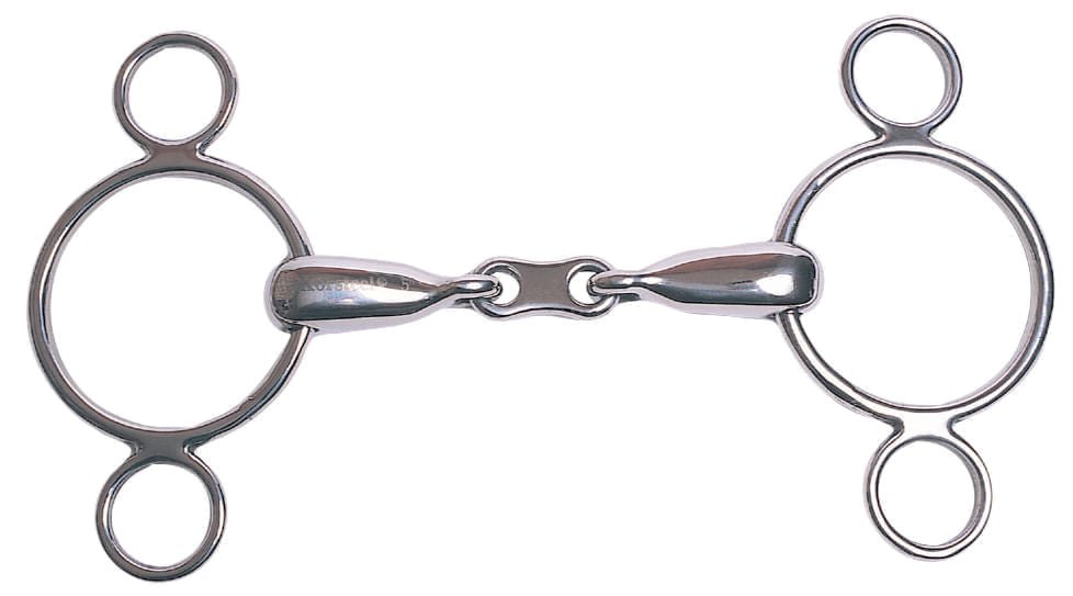 Korsteel French Link 2 Ring Dutch Gag Bit - KO1G6 - 1