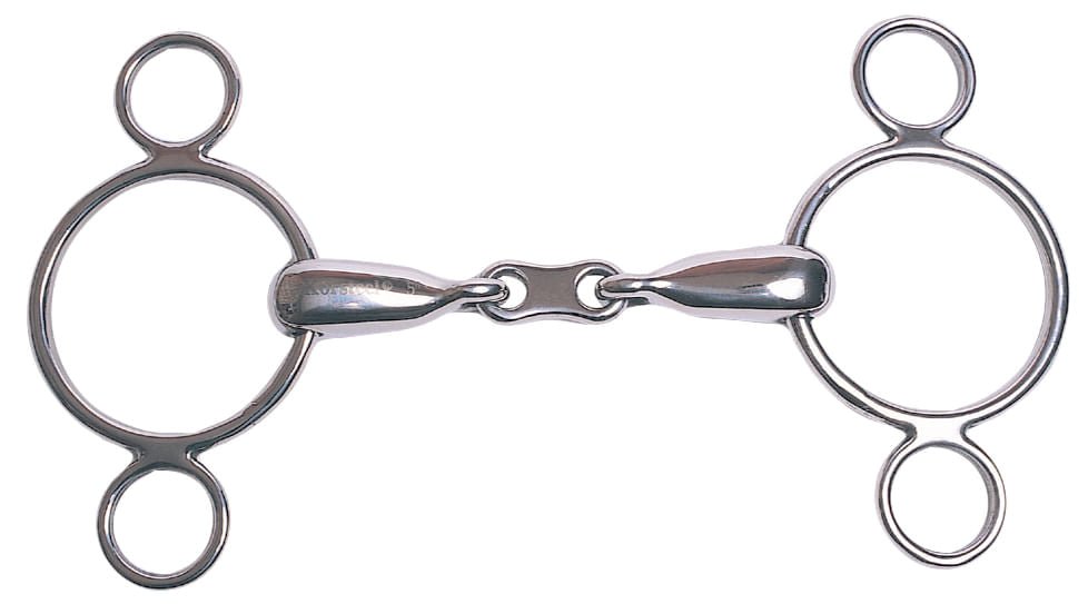 Korsteel French Link 2 Ring Dutch Gag Bit - KO1G6 - 2