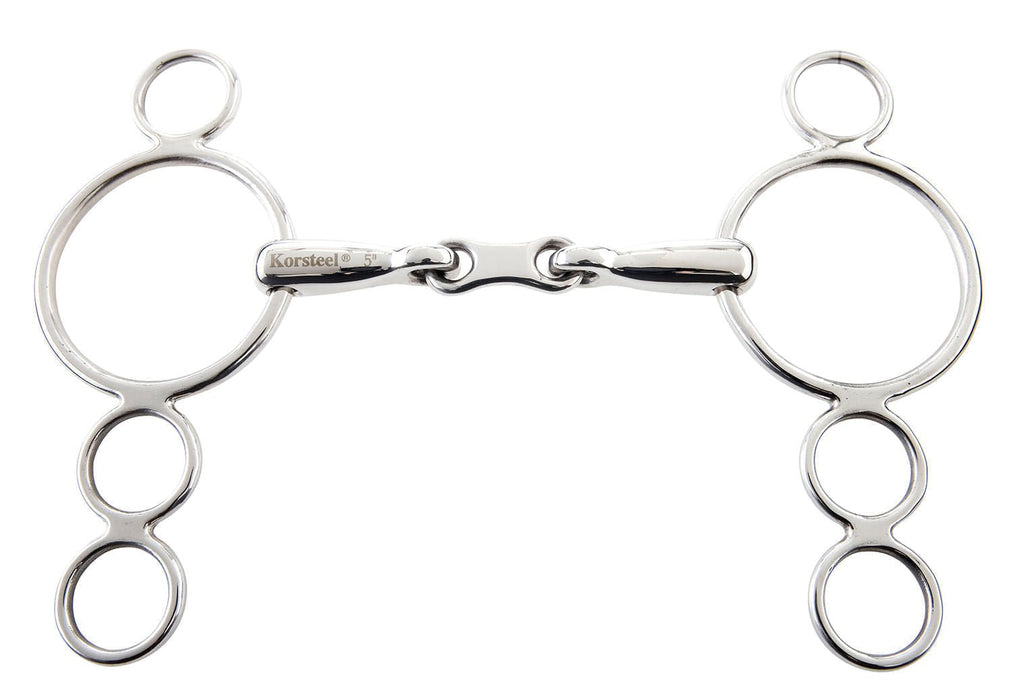 Korsteel French Link 3 Ring Dutch Gag Bit - KOK3 - 1