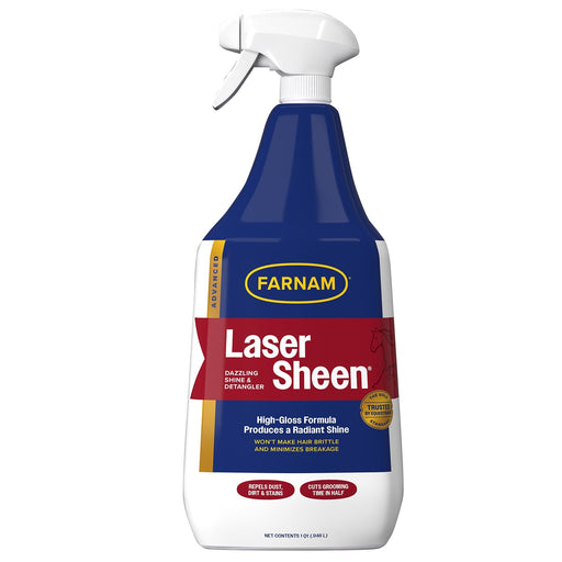 Laser Sheen Ready To Use Horse Detangler & Coat Spray, 32 oz - FARY - 1