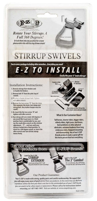 LegSaver Stirrup Swivels, Pair - LXL1 - 2.5" LegSaver Stirrup Swivels - 3