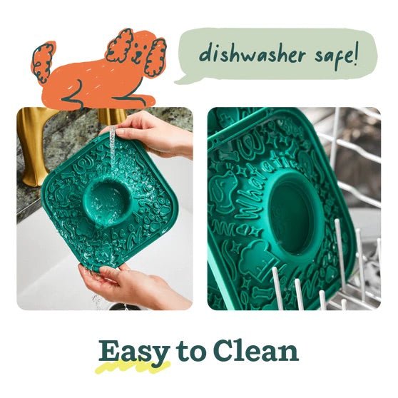 LickMat Slow Feeder Puzzle Mat for Dogs – Interactive, Non - Slip, BPA - Free Enrichment & Anxiety Relief - WO2BP - Lavender - 1 ct - 8