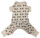 Light Gray Hedgehog Dog Pajamas - RR3DH - XXSmall - 2