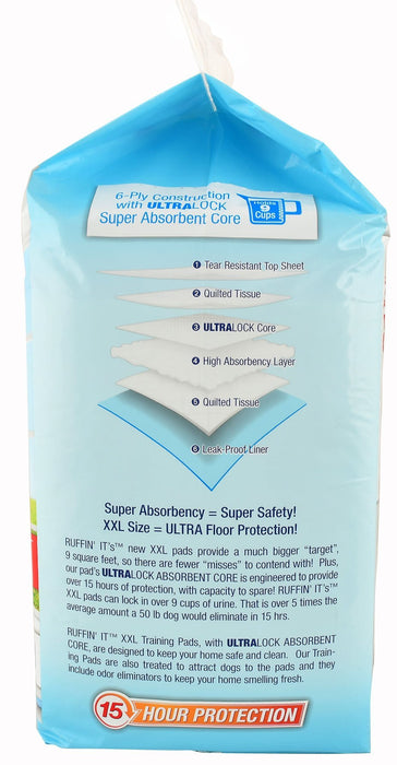 Lil' Squirts Mega Size Training Pads, XXL - WMPMP - 3 ft x 3 ft - 21 Pads - 3