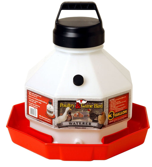 Little Giant Automatic Poultry Waterer (& Replacement Parts) - M3PF - 3 Gallon Automatic Chicken Waterer - 5