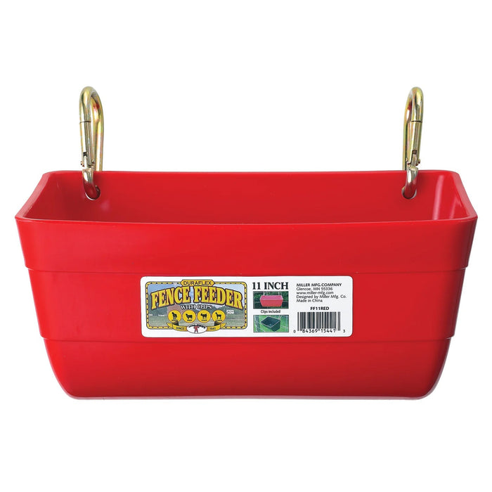 Little Giant Hanging Fence Feeder with Clips, 4 Quart - M31B7 - Red - 3