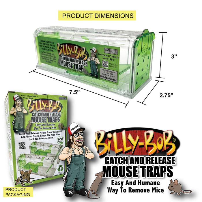 Live Catch & Release Mouse Traps, 2-Pack - B2F2 - 2 - 5
