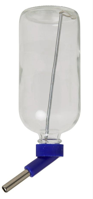 Lixit Glass Chew - Proof Water Bottle with Tube & Cage Mount for Pets - 010LXT-LPG16 - 16 oz - X - Small - 3/8" Nozzle - 11