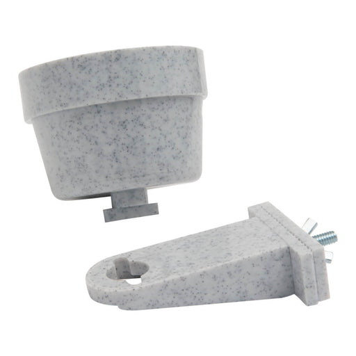 Lixit Quick Lock Crock Removable Food & Water Bowl for Cages, Kennels, & Crates - L8Q1 - 10 oz - 2