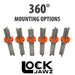 Lock Jawz 25 Pack T - Post Insulator - AABAN - Black - 3