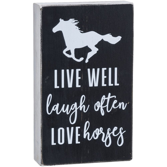 Love Horses Sign - JTIA9N - Black - 1