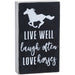 Love Horses Sign - JTIA9N - Black - 1